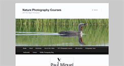 Desktop Screenshot of naturephotographycourses.co.uk