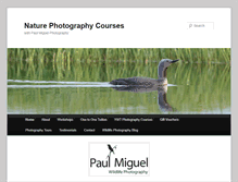 Tablet Screenshot of naturephotographycourses.co.uk